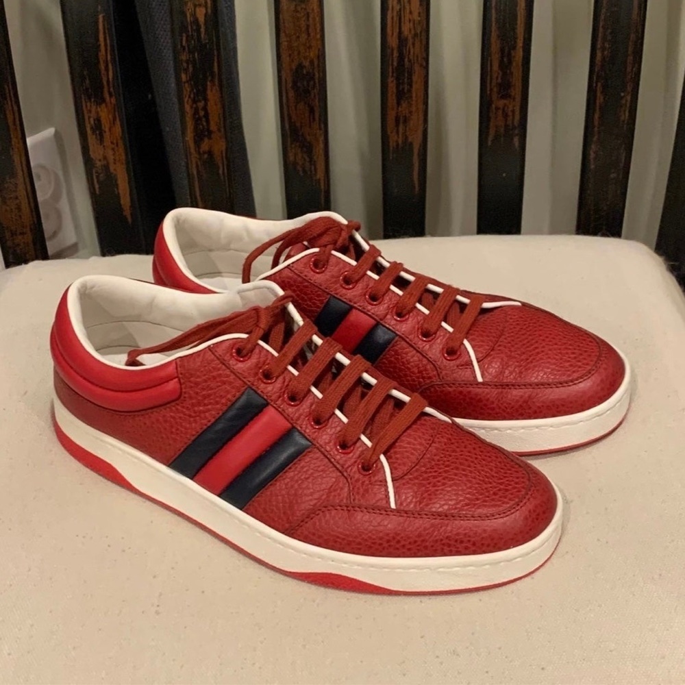 Gucci Ronnie Leather Low-Top Sneakers 7